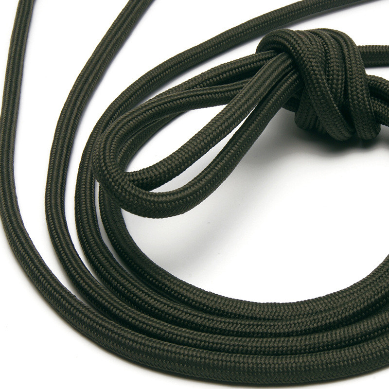 Grey Pink Double Braid Nylon Yacht Rope 5mm Polyester Cord In Bulk