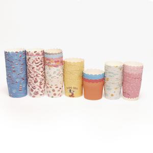 China Food Grade Cupcake Paper Cups , Compostable Baking Cake Paper Case With Logo wholesale