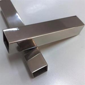 China Brushed Mirror Stainless Steel Rectangular Tubing 8K Polised Alloy Tube SS 201 202 wholesale