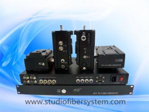 China 4 Camcorders to 1 basestation studio camera mountable Fiber Optic System wholesale