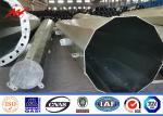 Octagonal 80ft 90ft Hot Dip Galvanized Steel Tubular Pole ASTM A123
