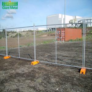 China Hot Dipped Galvanized American Temp Construction Fence 7 Ft Height wholesale