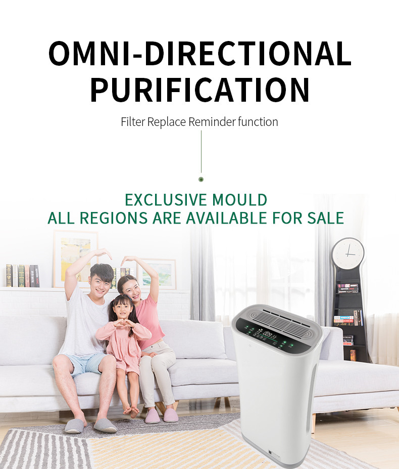 Cleaner Filter 40W 35M2 Carbon Filter Air Purifier 200M3/H