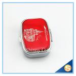 Zinc Alloy Custom Lockable metal pill box Traveling Promotional Gifts Square