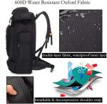 70l Camping Hiking Backpack Molle Rucksack Waterproof Travel Daypack
