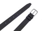 Mens Genuine Leather Dress Belt Pin Buckle Litchi Pattern Cowskin Jeans Strap