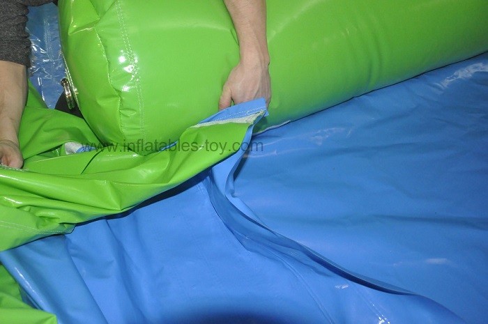 Green Giant Inflatable Water Slide , Crazy Fun 1000 Ft Inflatable Giant Slide