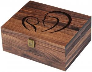China Walnut Souvenir Wooden Packaging Box With Latch And Lid on sale