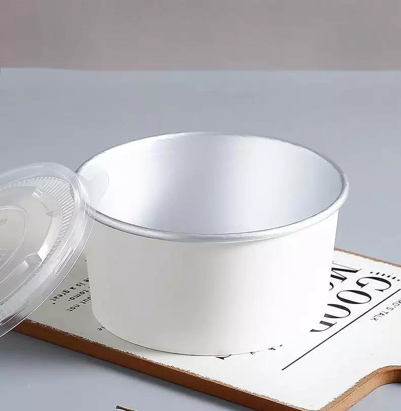 FDA 750ML Disposable Aluminium Foil Paper Bowl For Food Packaging
