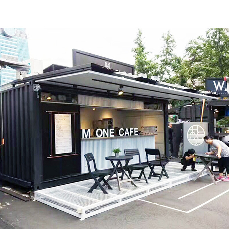 Container Cafe Converted Container Shop Commercial Street Container for Supermarket Convenience Store