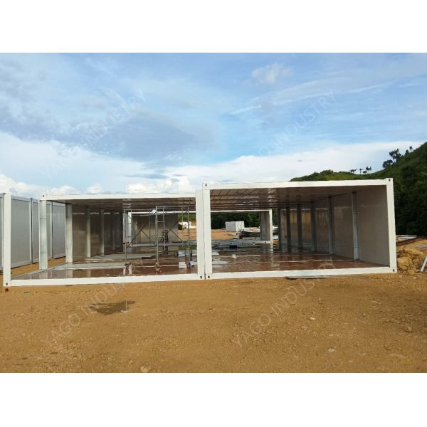 Pre Manufactured Mining Camp Accommodation Foldable 20ft Container Workforce Housing