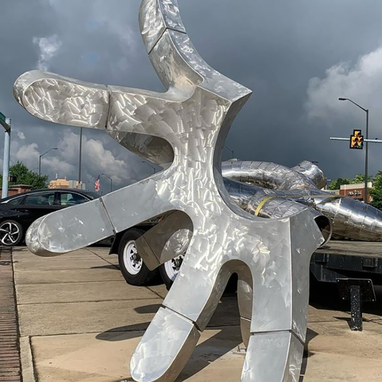 Hot Selling Craftsmanship Outdoor Metal Large Abstract Aluminum Sculpture For Home Hotels Restaurant