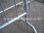 Construction Sites Temporary Pedestrian Barriers , Metal Road Barricade