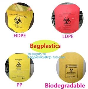 China Disposable Autoclavable Biohazard Bags Medical Consumables Colorful Infectious wholesale