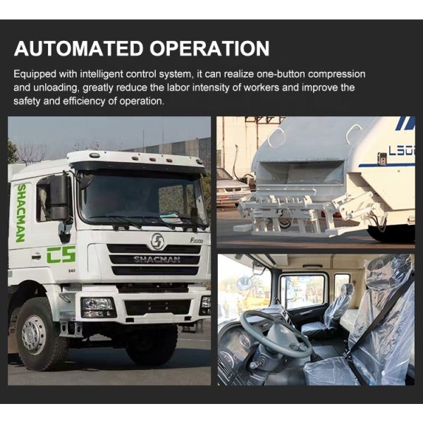 SHACMAN garbage truck waste compaction
