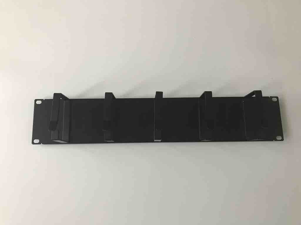 Five Ring Horizontal Cable Manager Metal Type 2U Height 19 Inch For Internet Data Center
