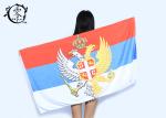 Russia Flag Logo Microfiber Pool Towels Easy Care Softness Absorbency