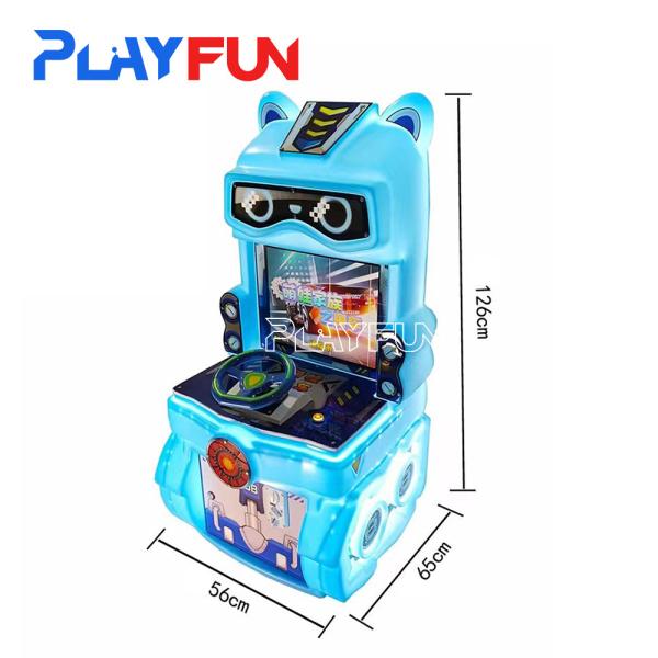 Coin Operated Arcade Machines Lovely Kids Car Race Game 19'' LCD Arcade Game