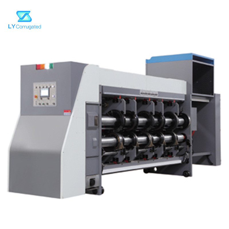 Corrugated Flexo Printer Slotter Machine Die Cutting Machine 110mm Roller
