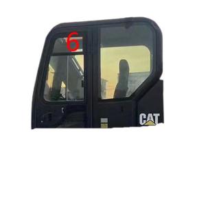China CATERPILLAR Mini Digger Glass Replacement Tempered Windshield Left Door Upper Position NO.6 wholesale