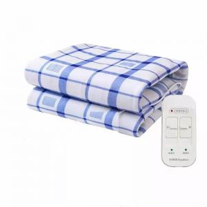 China Dual Digital Heated Low Emf Electric Blanket King Size Breathable Fleece wholesale