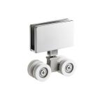 Suspension Grooved Top Shower Door Rollers 23mm Soft Close For Bathroom