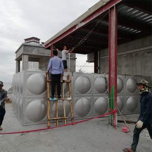 China Silver Food Grade Stainless Steel Water Tank , Customized In Ground Water Tank wholesale