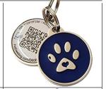 Various Color Round Shape Stainless Steel Pet Id Tags Custom Metal Logo Anti -