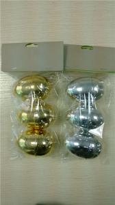 China Easter eggs in gold and silver color on sale