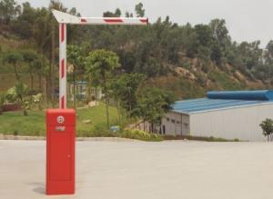 China Powder Coating Steel Automatic Boom Gates , Remote Control Driveway Barriers wholesale