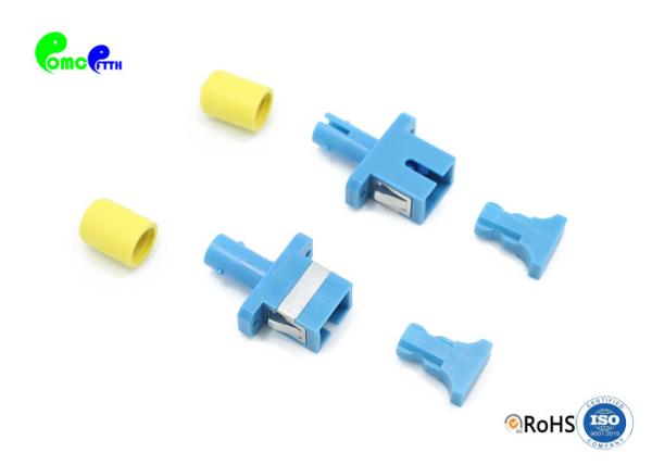 Fiber Optic Adapter SC UPC Female - ST UPC Female SX With Blur Color Plastic