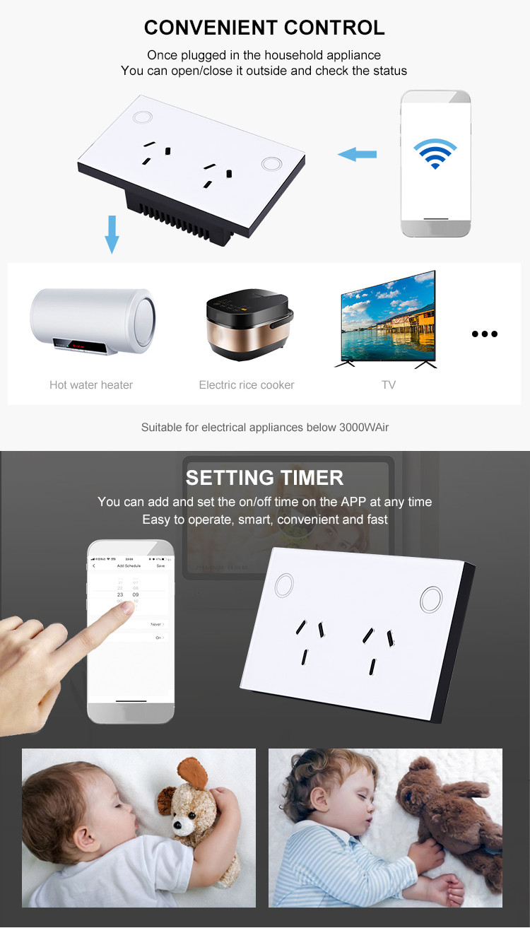 Smart Home Uk Socket Wifi Wall Socket With Usb Socket Charger/wifi Wall Socket Uk/smart Wifi Wall Outlet