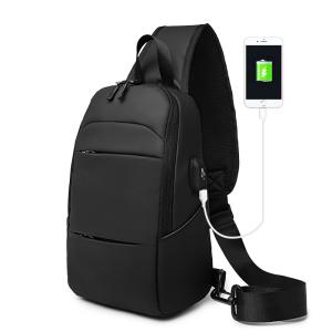 China ISO9001 Anti Theft Men Shoulder Bags With USB Charging wholesale