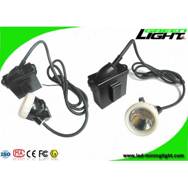 IP67 Led Mining Cap Lights , Rechargeable Underground Safety Headlamps 10000lux 6.6Ah