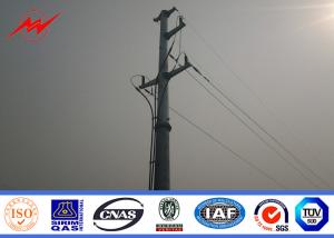 China Conical Urban Road Electrical Power Pole Galvanized Steel Tapered 10kv - 550kv wholesale