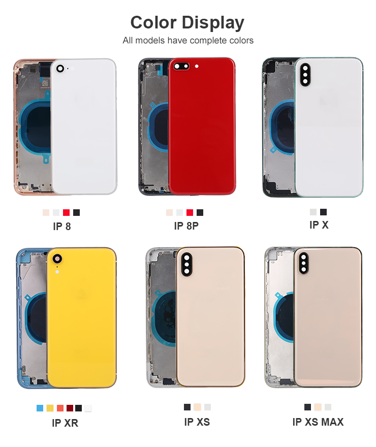 Back Cell Phone Housing Cover Replacement For Iphone 8plus X Xr Xs Xsmax