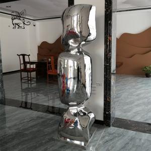 China Large Stainless Steel Candy Sculpture Modern Art Metal Polished Outdoor Decorative wholesale
