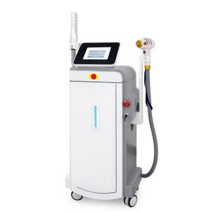 China Vertical 808 Diode Laser Hair Removal And Pico 2 In 1 Tattoo Beauty Machine wholesale