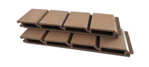 China Crack Resistant Composite Exterior 240mm 21mm WPC Wall Cladding wholesale