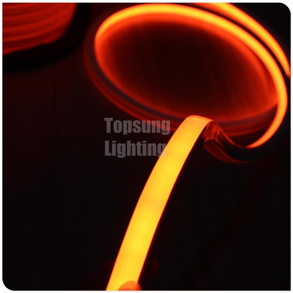 AC 220V orange square led neon flexible light 220v 16x16mm for shop decoration