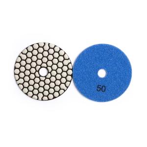 China 4Inch Granite Polishing Pads For Angle Grinder Blue 50 Grit Diamond Pad wholesale
