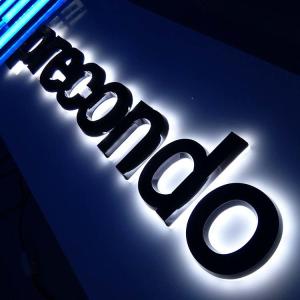 China Shopfront Translucent Acrylic Backlit Letters Signs 40cm For Companies wholesale