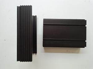 China Passivation Anodizing Fin Led Extruded Aluminum Heatsink Black Color wholesale