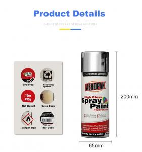 China High Gloss 400ml Chrome Effect Spray Paint REACH ROHS SGS Approved wholesale