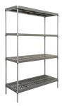 3.5mm Commercial Polymer Shelving Plastic Stainless Steel Chromed Plated With