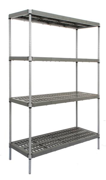 3.5mm Commercial Polymer Shelving Plastic Stainless Steel Chromed Plated With