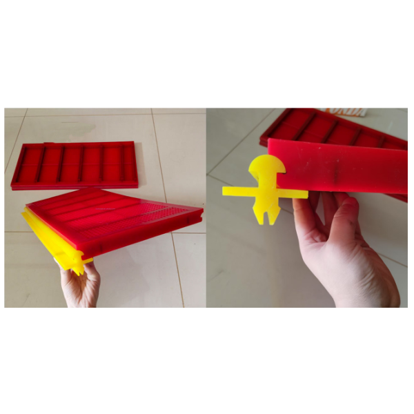 Rubber Surface WS 85 Modular Screen Moulded For Vibrating Screen Equipment