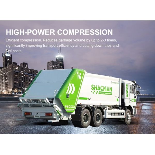 SHACMAN garbage truck waste collection