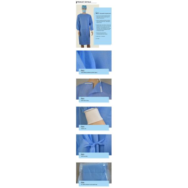 Disposable Knitted Cuff Sterile Isolation Gowns