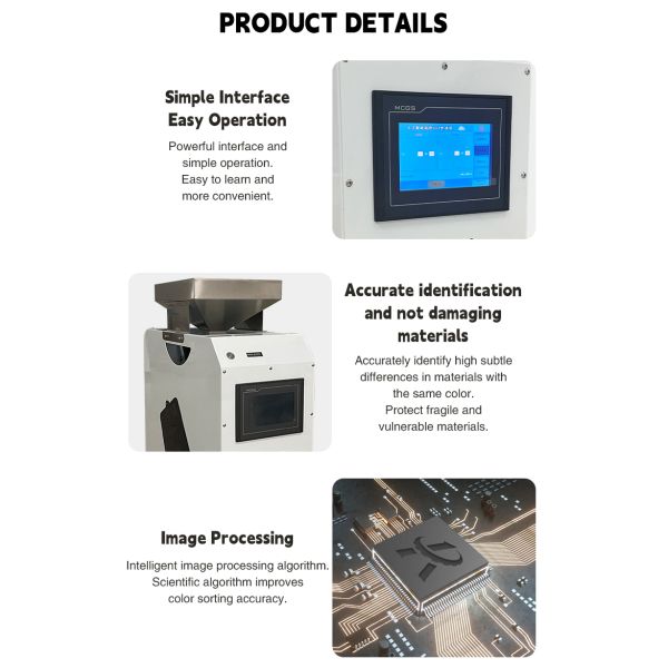 Small Color Sorting Machine Compact Ccd Color Sorter Machine For Food & Grain